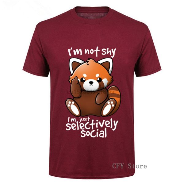 

fashion custom shy red panda men t shirt summer men funny male t shirt cute panda short sleeve tee shirt sport hooded sweatshirt hoodie