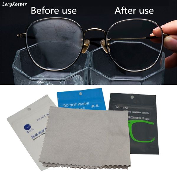

technology anti-fog glasses cloth eyeglass care advanced nano microfiber cleaning cloth sunglass phone screen computer portable, White;black