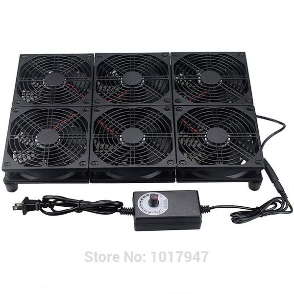 

gdstime 120mm tv box router modem cooling fan adjustable speed universal notebook base radiator for netgear/asus gt/rt-ac5300
