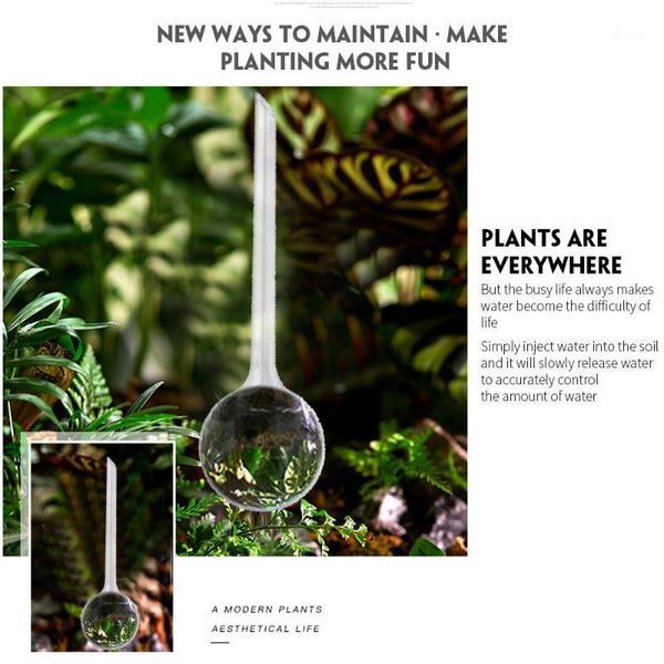 

4pcs equipment flower self-watering system watering device automatic gardening tools plastic watering globes1