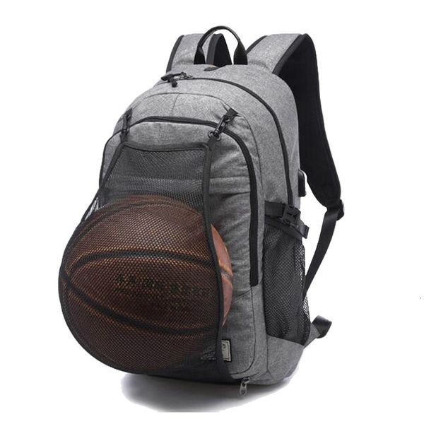 

outdoor men's sports gym bags basketball backpack school bags for teenager boys soccer ball pack lapbag football net gym bag
