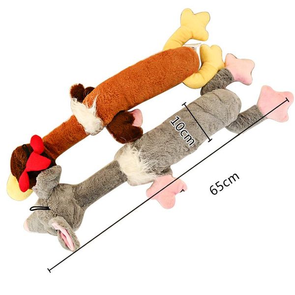 

65cm pet dog toy plush canvas bite toys for dog cite vocal creative simulation animals toy chew squeak toys wmthae xhhair
