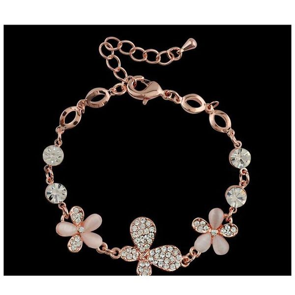 

mix charm bracelet cat eye gem stone luxury marquise cut austrian cz crystal gold plated rose fox fish heart je wmtayd lihuibusiness, Golden;silver
