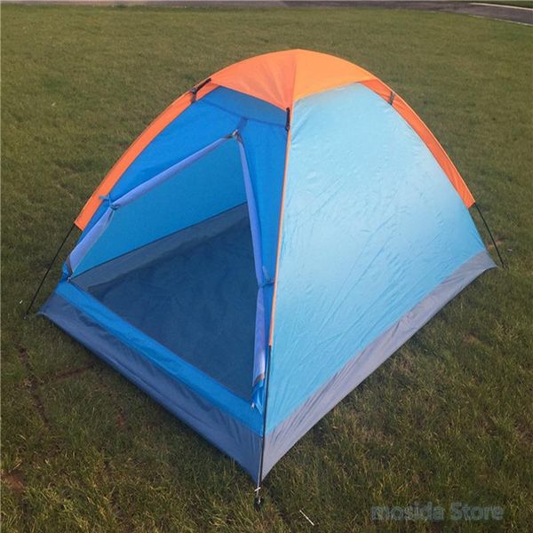 

tents and shelters outdoor double single layer couple camping tent folding waterproof travel in beach park