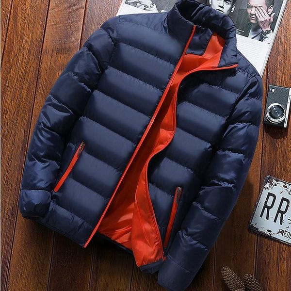 

winter jacket men 2020 fashion stand collar male parka jacket mens solid thick jackets and coats man winter parkas m-4xl, Black;brown