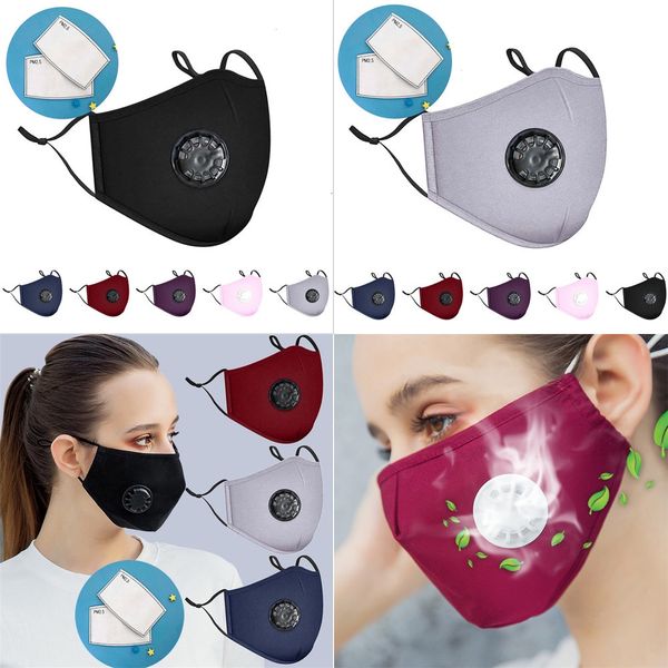 

factorygxmfdust face mask with valve washable reusable pm2.5 breathing filters protective mouth cotton masks respirator