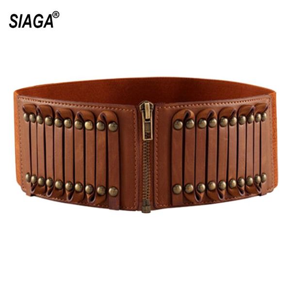 

new ladies retro brown overcoat decorative leather belts for women fashion design waistband belt 8.0cm width ldfc007, Black;brown
