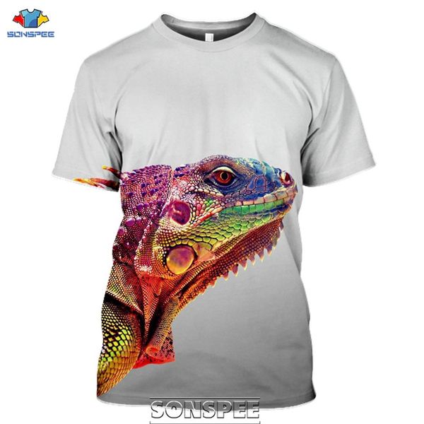 

cool lizard iguana 3d print shirts hippie harajuku plus size men clothing