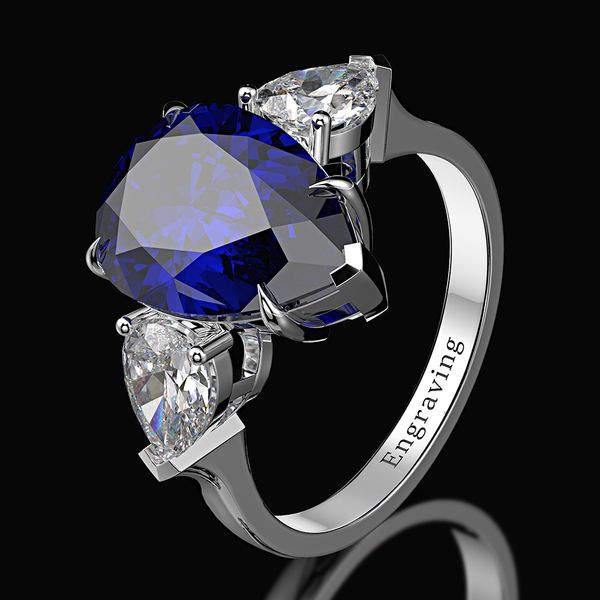 

wong дождь 100% 925 sterling silver груша создано муассанит аквамарин камень свадьба обручальное кольцо изящных ювелирных изделий оптовая 20