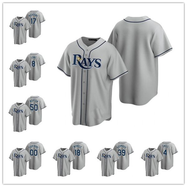 

tampa bay лучи men women молодежный 34 тревор ричардс 8 brandon lowe 2020 дорога в бейсбол джерси, Black