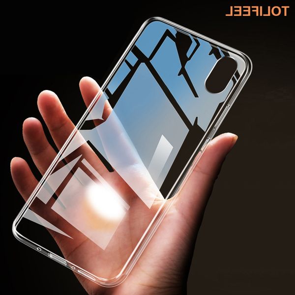 

tolifeel case silicone cover slim transparent phone protection soft shell for xiaomi redmi 7a back capa