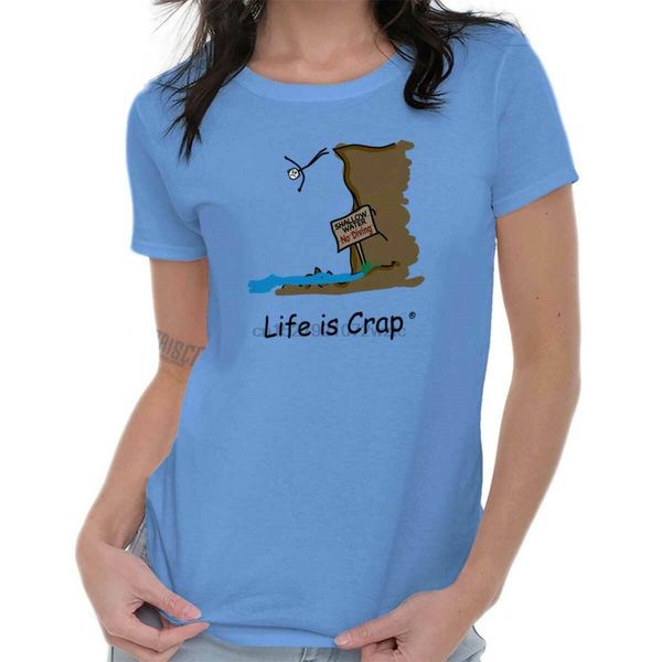 

life is crap shallow water funny cool gift idea edgy ladies t hoodie designers t shirts sweatshirt