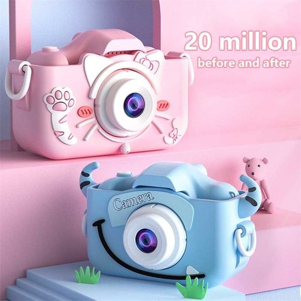 Mini Kids Screen IPS IPS HD 20 Megapixel Dual Children Digital Photo Camera Brinquedos LJ201105