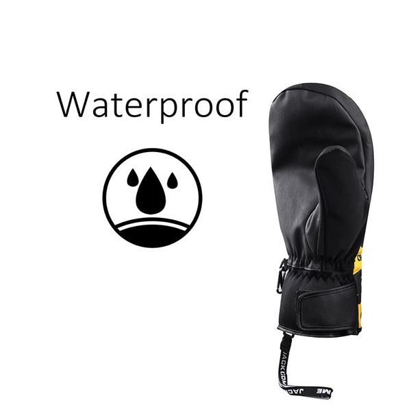 

мужчины женщины зима лыжные перчатки теплые перчатки для сноуборда снегоходах перчатки с ватки водонепроницаемый и ветрозащитный jllvee ligh, Black