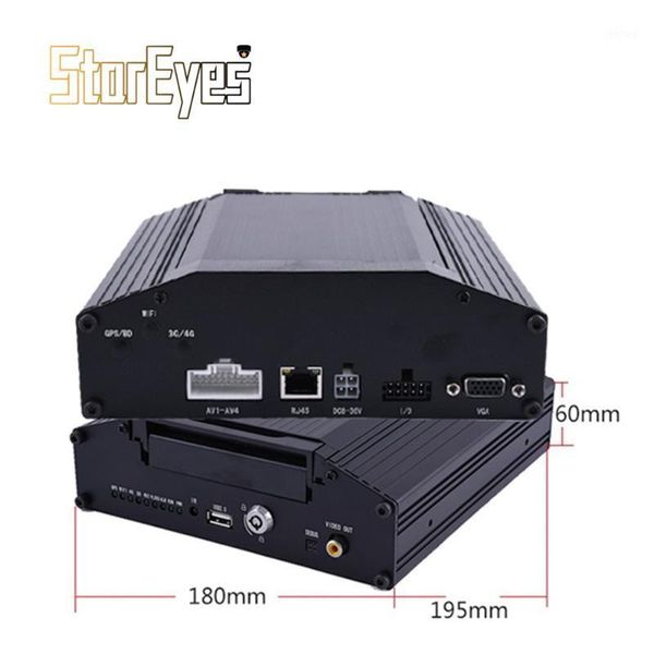 

ahd 720p 4 channels h.264 hdd sd card mobile dvr for trailer truck taxi school bus1, Black;white