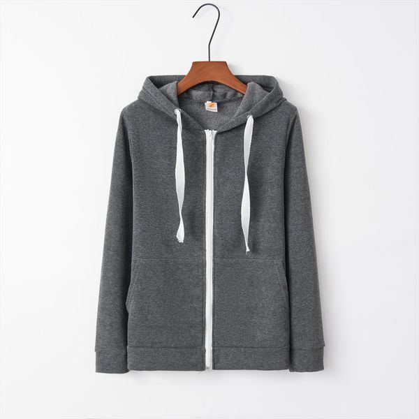 

white zipper fashion 2020 new design hoodies sweatshirts women casual kawaii harajuku sweat girls european korean, Black