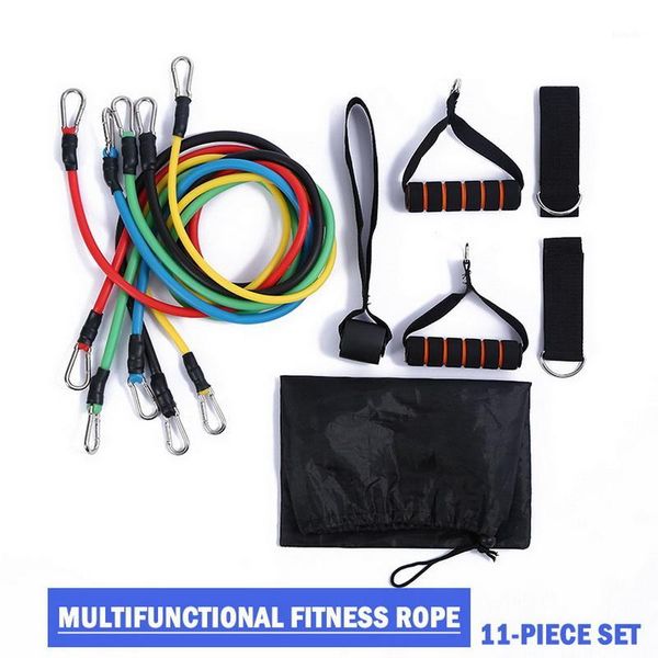 

11pcs/set pull rope fitness exercises resistance bands latex tubes pedal excerciser body training workout yoga rubber loop tube1