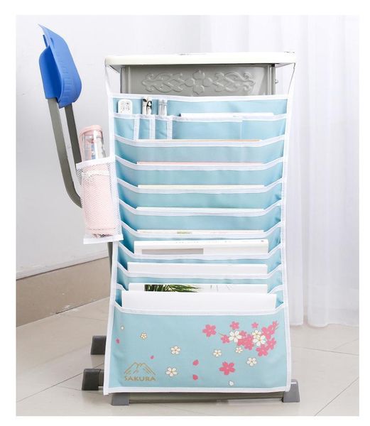 

11 layer multifunctional storage bag oxford document storage organizer for children printed learning supplies hanging bag zh3611