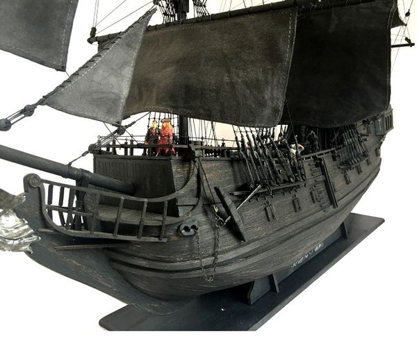 

kit wooden new ship black model pearl pirates 80cm length