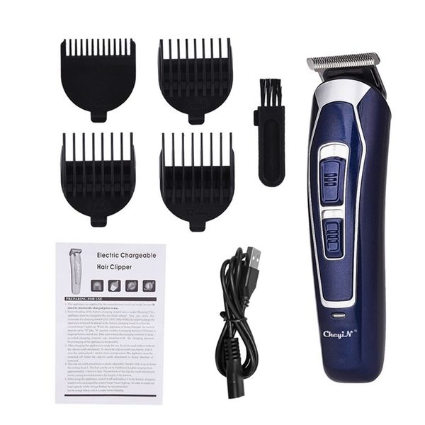 

powerful electric hair clipper cordless trimmer stainless steel blade cutting machine barber cutter for men kids 220119