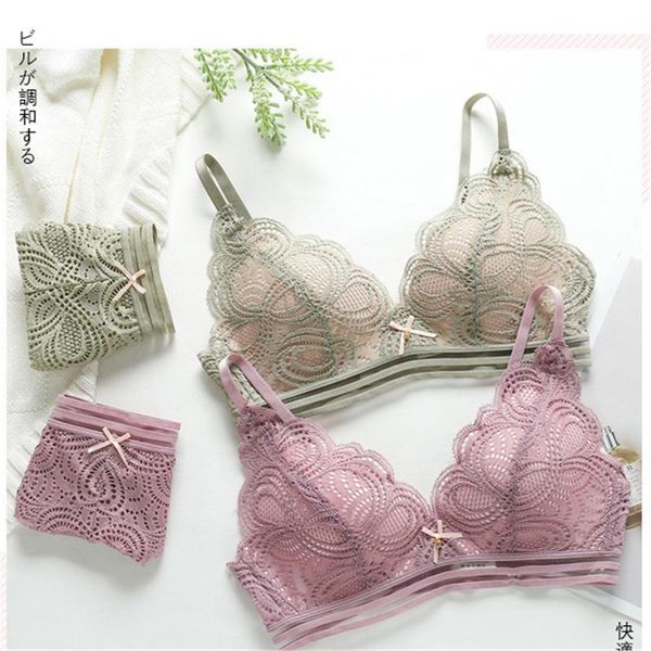 

bras sets chrleisure women push up bra lingerie lace bralette wire soft underwear and panty, Red;black