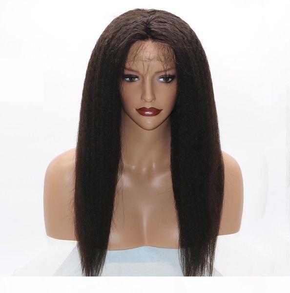 

kinky straight 360 lace frontal wigs 130% density full lace human hair wigs for black women brazilian hair italian yaki lace front wigs