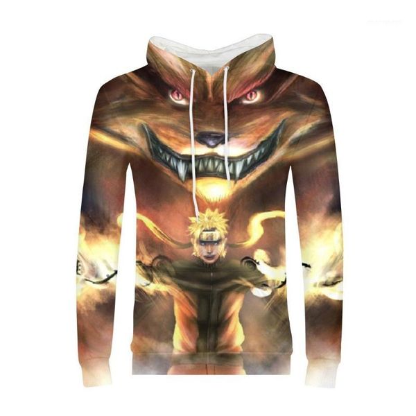 

anime winter 3d hoodies sweatshirt men/women long sleeve casual fashion hip hop streetwear pullover sudaderas para hombre1, Black