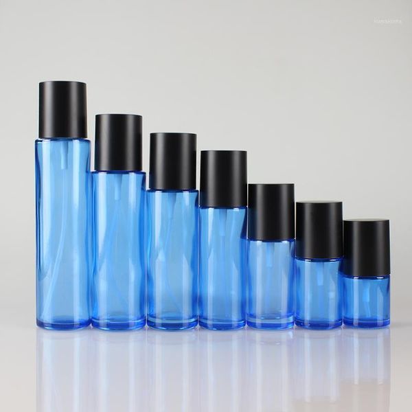 

empty 80ml cosmetic spray bottle,blue/green glass lotion bottle1