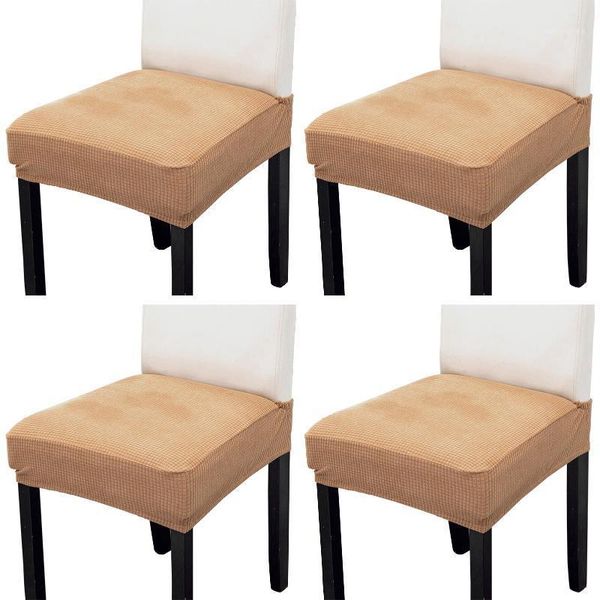 

polyester wedding slipcovers removable washable solid anti dust home stretch jacquard dining room chair seat covers protector1