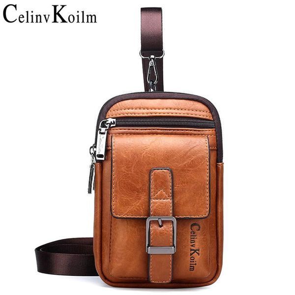 

celinv koilm brand small multi-function sling crossbody bag men shoulder bag legs waist bag for man new fashion casual cool mini c1016