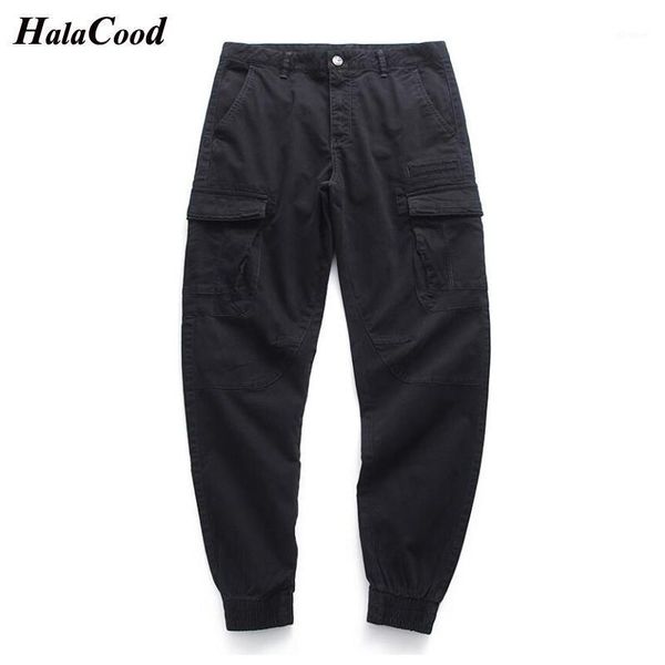 

halacood 2021 joggers sweatpants men casual pants solid color gyms fitness workout sportswear trousers autumn male track pants1, Black