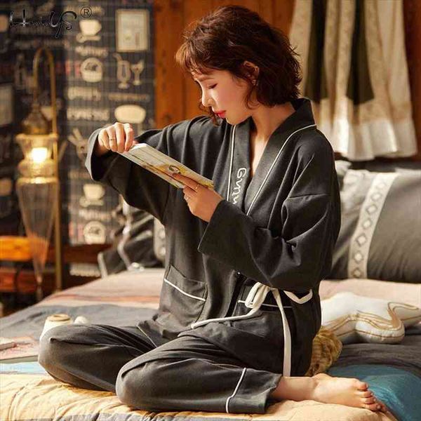 

plus size 3xl pajamas sets autumn and winter womens pyjamas kimono long-sleeved trousers cotton suit pajamas cartoon sleepwear, Black;red