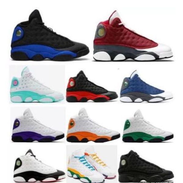 

classic flint 13 13s jumpman men women sport shoes reverse he got aurora lucky green chicago bred mens trainers sports sneakers