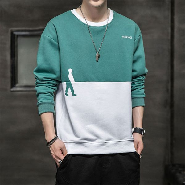 

new and winter sweater sportswear autumn korean fashion loose long sleeve pullover men's coat, Gray