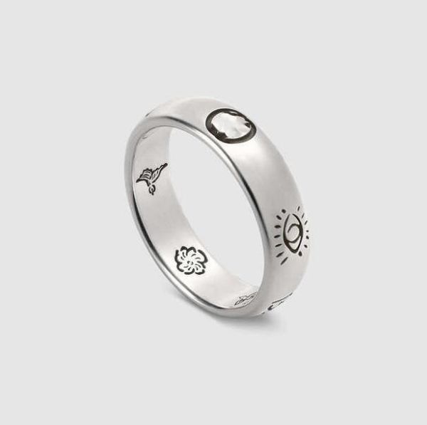 

double g blind for love ring with bird and flower eyes wide edition retro thai silver ring website the same style original packaging