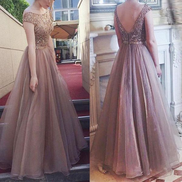 

chiffon gown smocked waist dress women ladies backless sleeveless fluffy apricot fashionable1, Black;gray