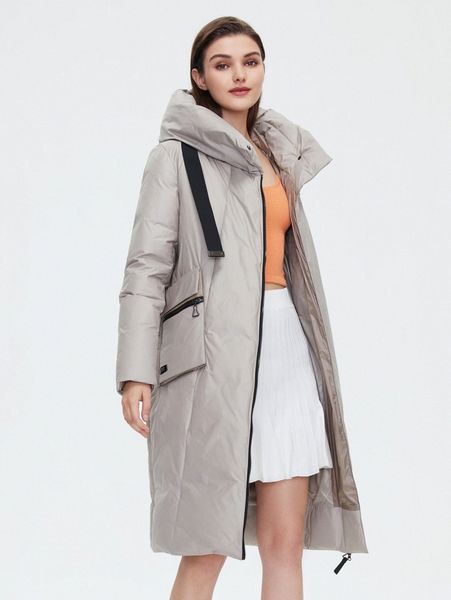

letter patched tape zip up hooded winter coat 10gf#, Black