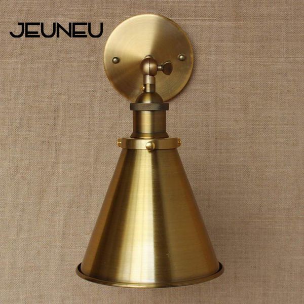 

industrial style loft wall lamp lamp led e27 lighting antique gold metal adjust wall for workroom bathroom vanity lights