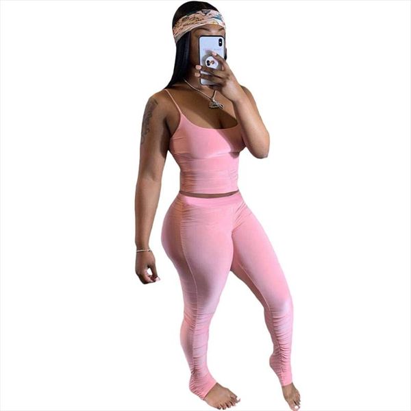 

tracksuit женщины sportwear summer two piece set crop top и штаны штабелях леггинсы набор беговая femme 2 шт комплекты женские комплекты, Gray