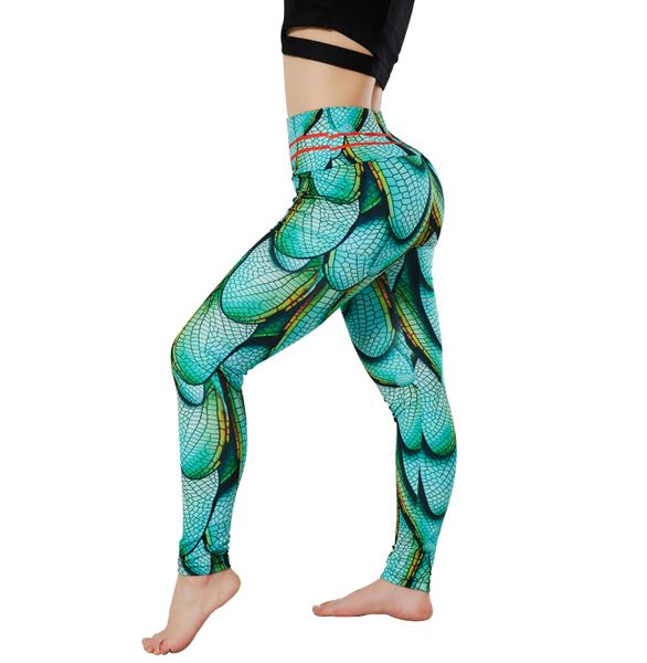 

women yoga pants high waisted scrunch butt workout leggings printed seamless with pockets running athletic trousers, Black;white