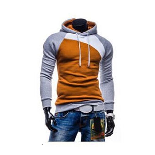 

wholesale-new leisure men's hoodies patchwork colors napping fashion men's tracksuits sweatshirts hooded men coats 9 colors size, Black