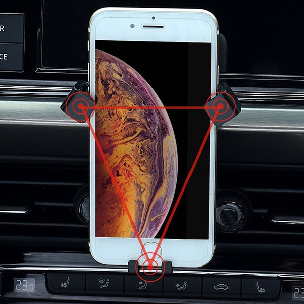 

fit for ford explorer u502 2013-2020 accessories carbon mobile cell phone holder car air vent mount stand 1set