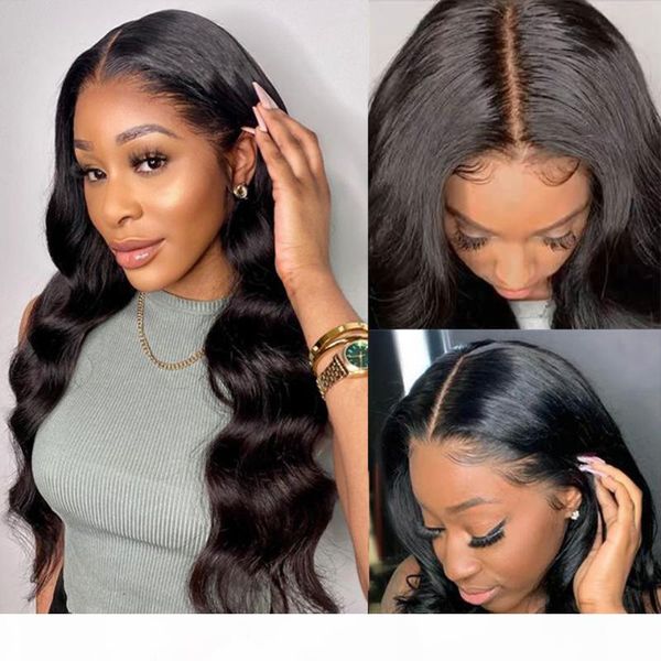 

13x1 lace front wig body wave lace front wig t part brazilian human hair wigs for black women non-remy, Black;brown