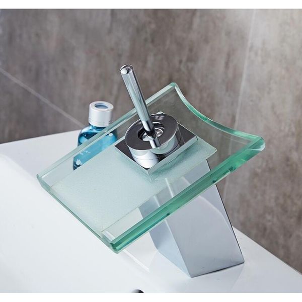 

new brass faucet bathroom glass waterfall counter basin electroplating and cold mixed ki wmtipt dh_seller2010