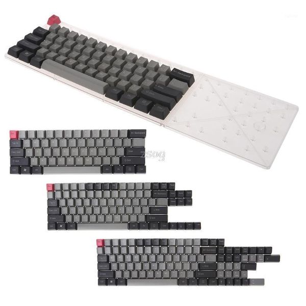 

mixed dolch thick pbt 104/87/61 keycaps oem profile key caps black gray au13 19 droship1