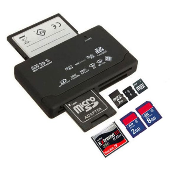 

universal micro all in one memory card reader usb external sd sdhc mini micro m2 mmc xd cf read and write flash memory card