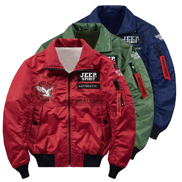 

2021 new japanese streetwear hip hop fleece loose flight army ma-1 pilot jacket men thick men's windbreaker parka coat 4xl 5c86, Black;brown