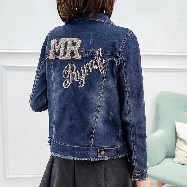 

women's jackets women streetwear appliques short denim jacket plus size 5xl1, Black;brown