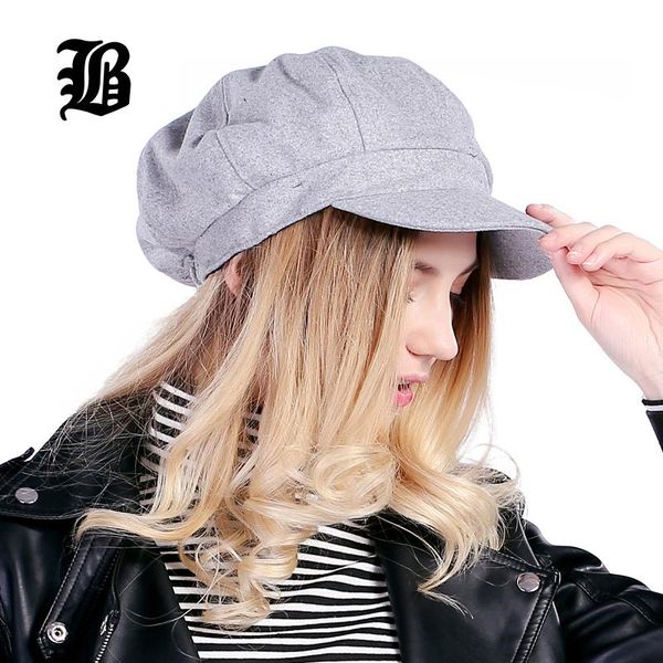 

flb]super warm fashion artist wool women beret hat for women cap female cap casual dome bare chapeu hats boina bbyvmy, Black;white