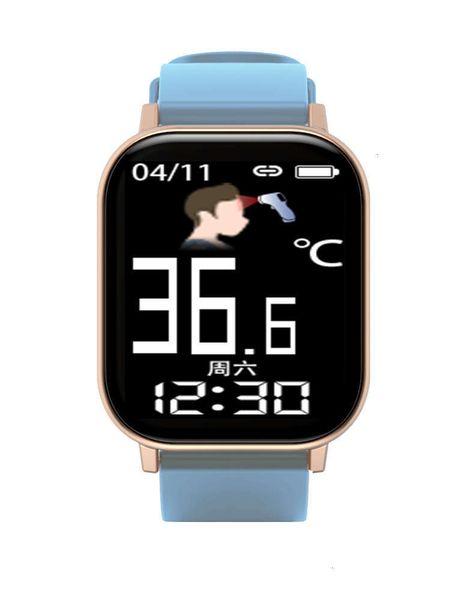

t1 body temperature watch gtr-h epidemic prevention new bluetooth step smart br